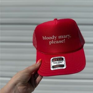 OTTO Red Slogan Trucker Hat